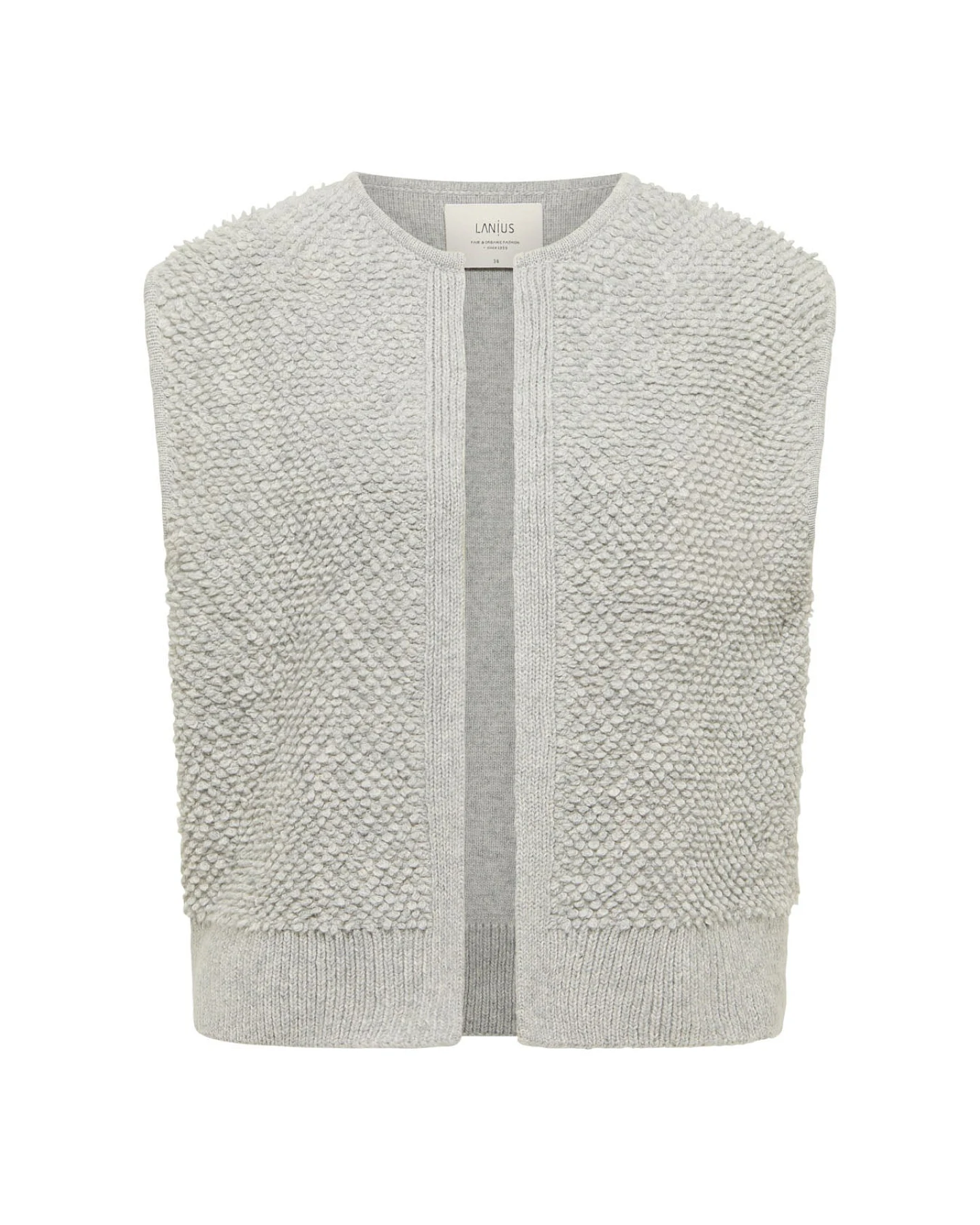 Bouclé Strickweste (GOTS) – Ansicht 5