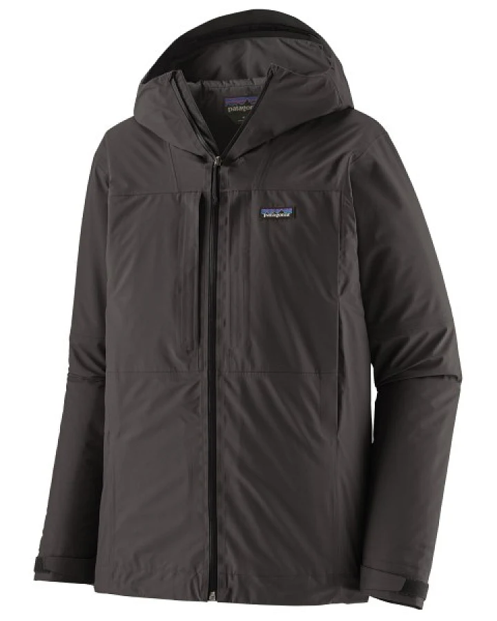 Patagonia - Insulated Boulder Fork Rain Jacket - Regenjacke Gr XS grau/schwarz