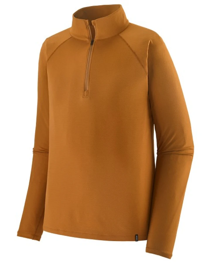 Patagonia - Capilene Midweight Zip-Neck - Kunstfaserunterwäsche Gr S braun