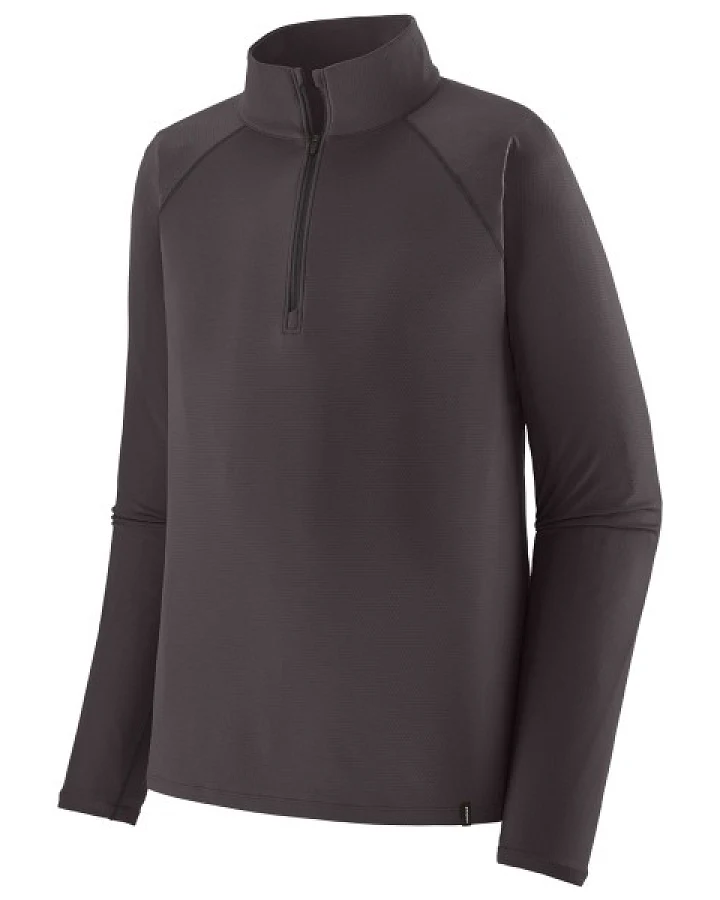 Patagonia - Capilene Midweight Zip-Neck - Kunstfaserunterwäsche Gr S grau
