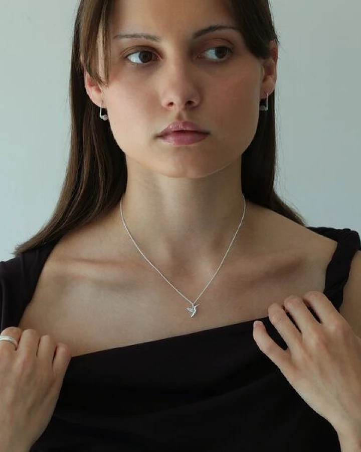 BELLYBIRD Jewellery Halskette - kleiner Kolibri, 925 Sterlingsilber, vergoldet