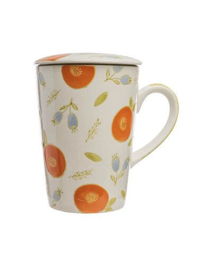 TRANQUILLO Tasse mit Teesieb VINTAGE GARDEN