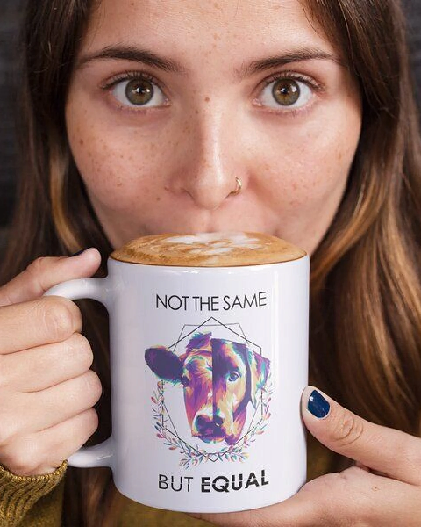 Team Vegan NOT THE SAME BUT EQUAL - TASSE – Ansicht 2