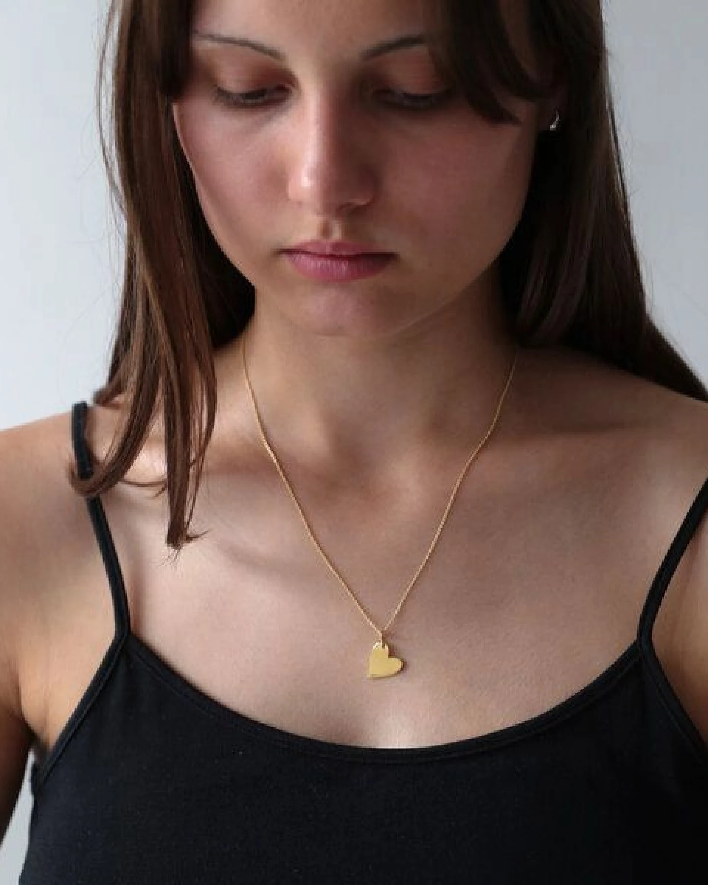 BELLYBIRD Jewellery Halskette - großes Herz, 925 Sterlingsilber, vergoldet – Ansicht 3