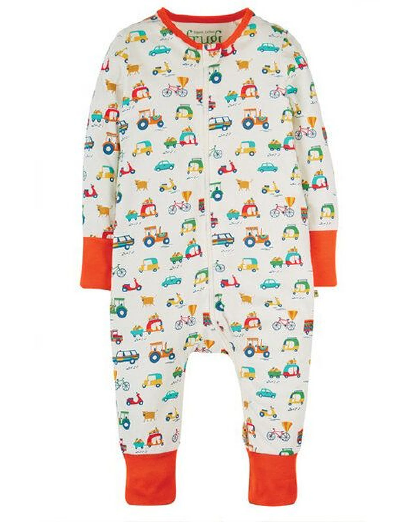 Frugi Strampler Autos Toot Toot – Ansicht 3