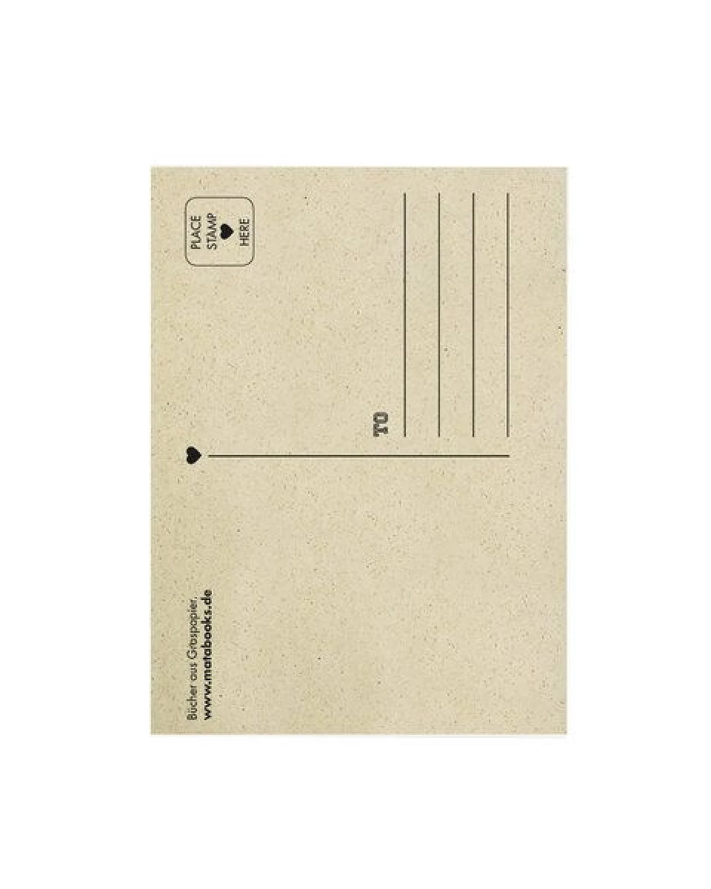 matabooks® Postkarte Graspapier - „Pride Heart“ – Ansicht 2