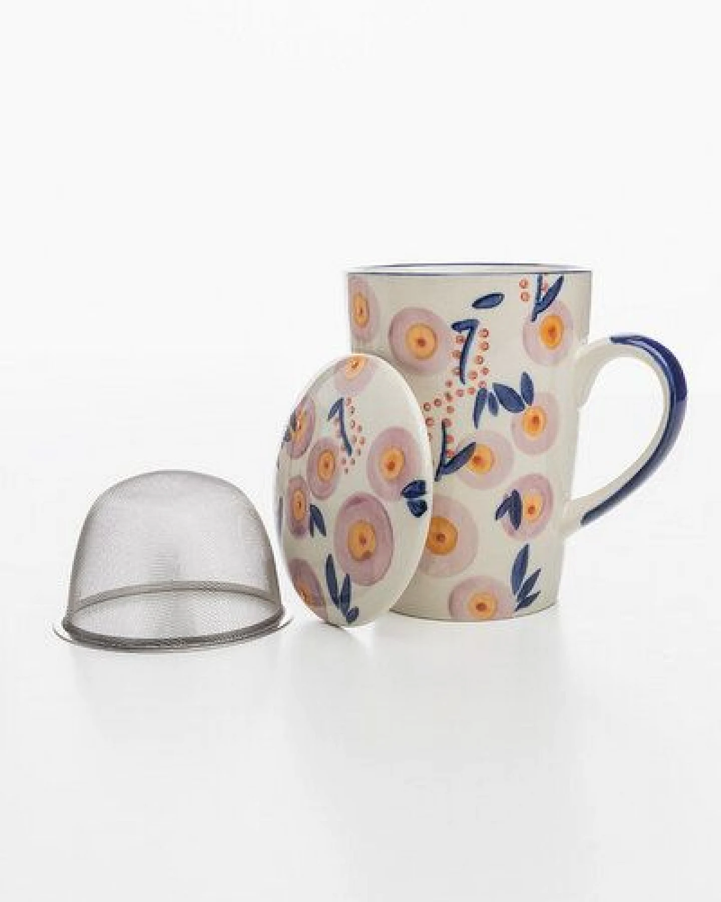 TRANQUILLO Tasse mit Teesieb VINTAGE GARDEN – Ansicht 3
