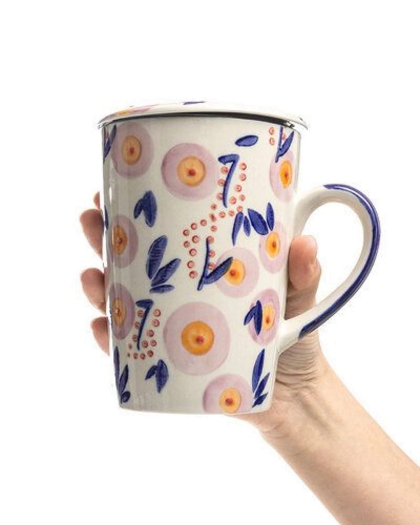 TRANQUILLO Tasse mit Teesieb VINTAGE GARDEN – Ansicht 4
