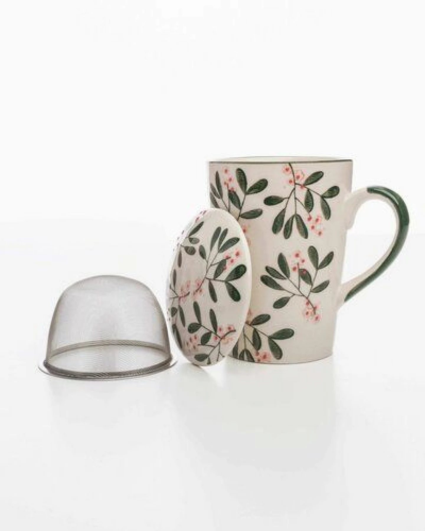 TRANQUILLO Tasse mit Teesieb VINTAGE GARDEN – Ansicht 3