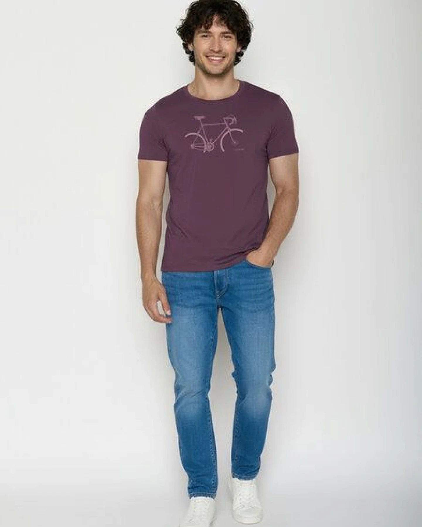 GREENBOMB Bike Crop Guide - Sportliches T-Shirt aus Bio-Baumwolle / hochwertiger Print / GOTS / Fair & Vegan – Ansicht 3