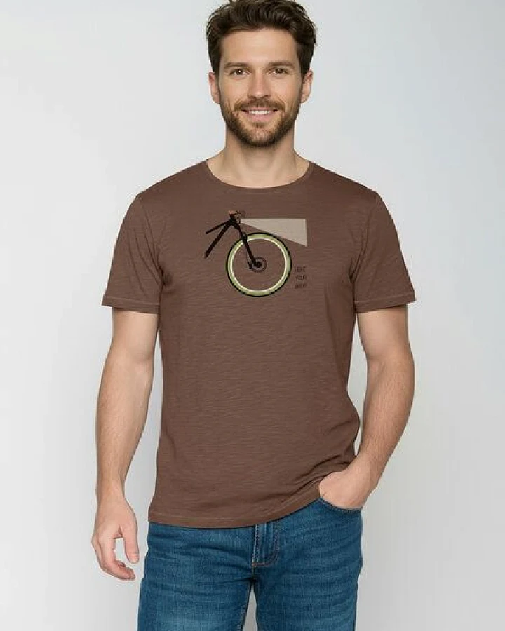 GREENBOMB Bike Light Spice - Sportliches T-Shirt aus Bio-Baumwolle / hochwertiger Print / GOTS / Fair & Vegan