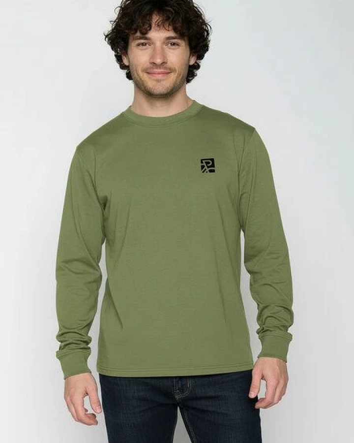 GREENBOMB Bike Square Crisp - Sportliches Longsleeve / hochwertiger Print / GOTS / Fair & Vegan