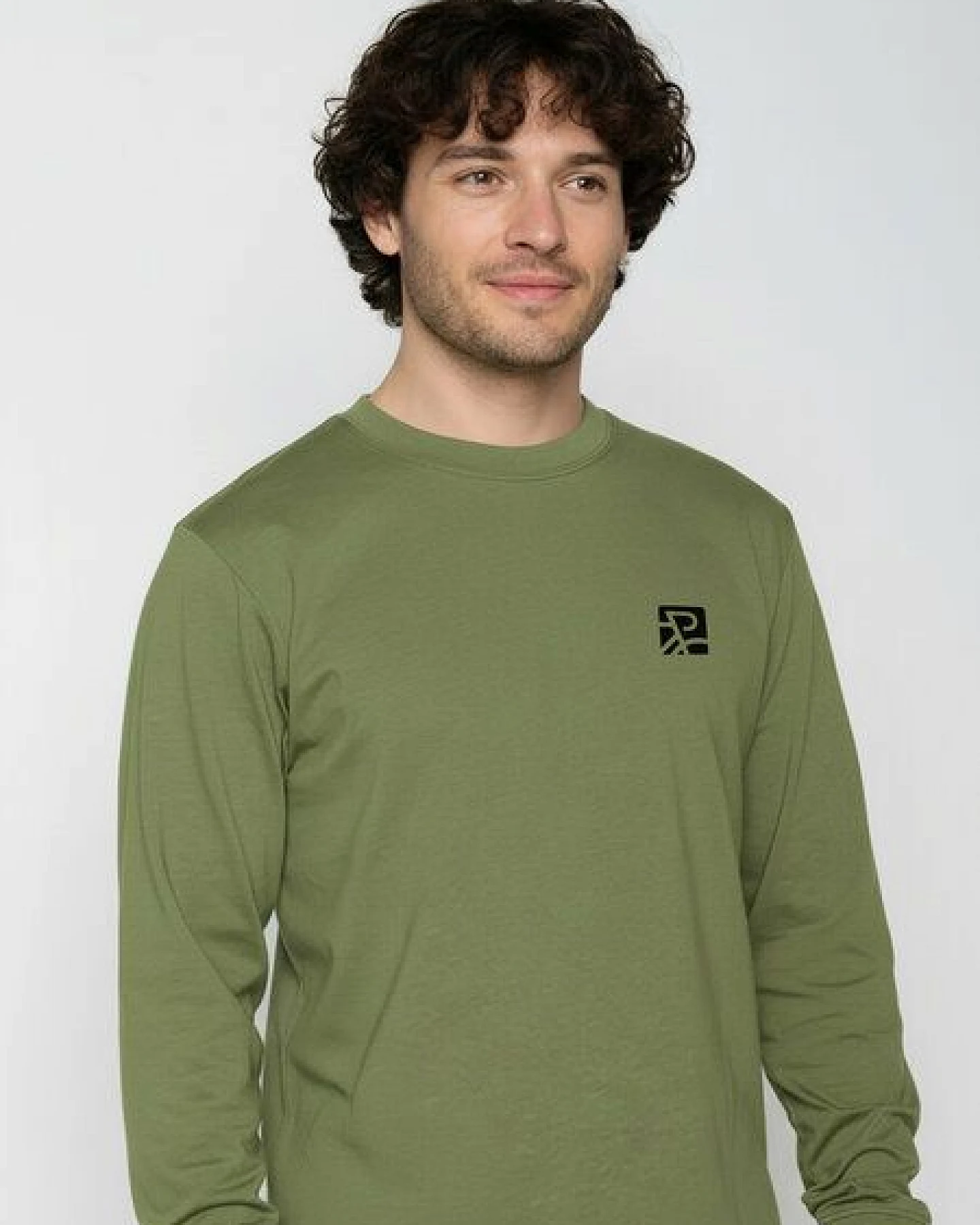 GREENBOMB Bike Square Crisp - Sportliches Longsleeve / hochwertiger Print / GOTS / Fair & Vegan – Ansicht 2