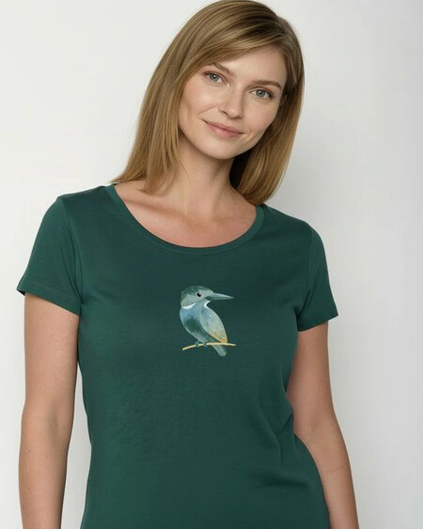 GREENBOMB Bird Look Loves - Sportliches T-Shirt aus Bio-Baumwolle / hochwertiger Print / GOTS / Fair & Vegan – Ansicht 2