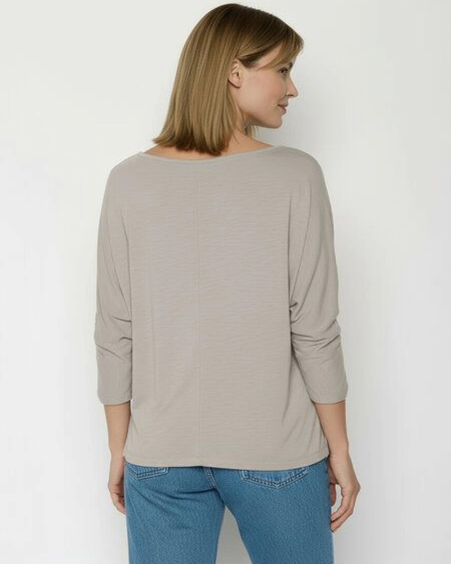 GREENBOMB Les Fleurs Simper - Gemütliches Longsleeve aus Viskose (LENZING ECOVERO) Mix / hochwertiger Print / Fair & Vegan – Ansicht 4