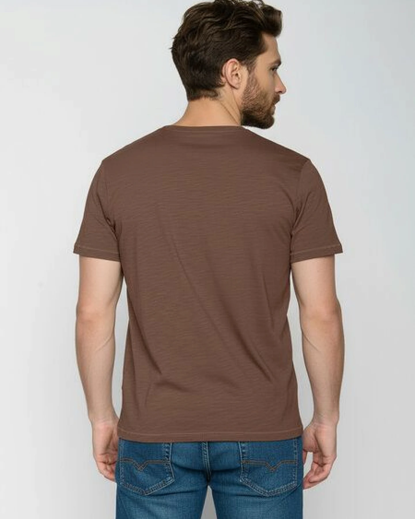 GREENBOMB Peak Circle Spice - Sportliches T-Shirt aus Bio-Baumwolle / hochwertiger Print / GOTS / Fair & Vegan – Ansicht 4