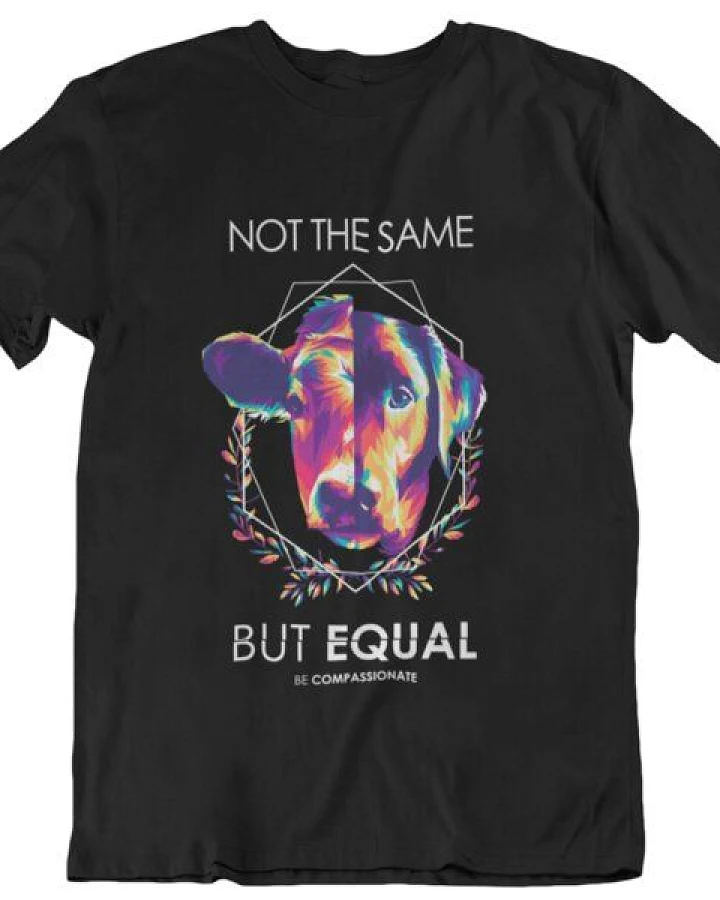 Team Vegan Not the same but equal - Unisex Organic Shirt - 100% Bio-Baumwolle