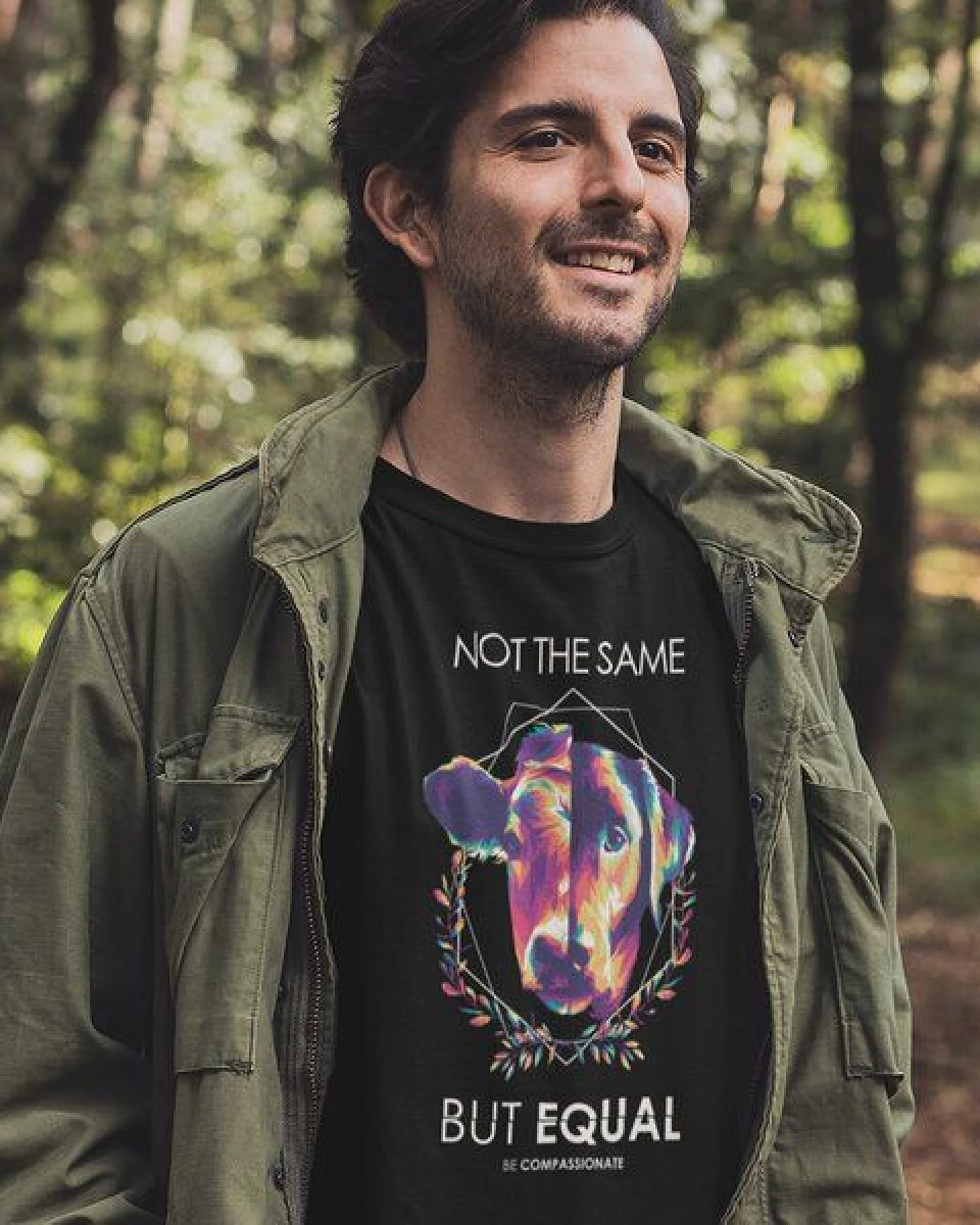 Team Vegan Not the same but equal - Unisex Organic Shirt - 100% Bio-Baumwolle – Ansicht 4