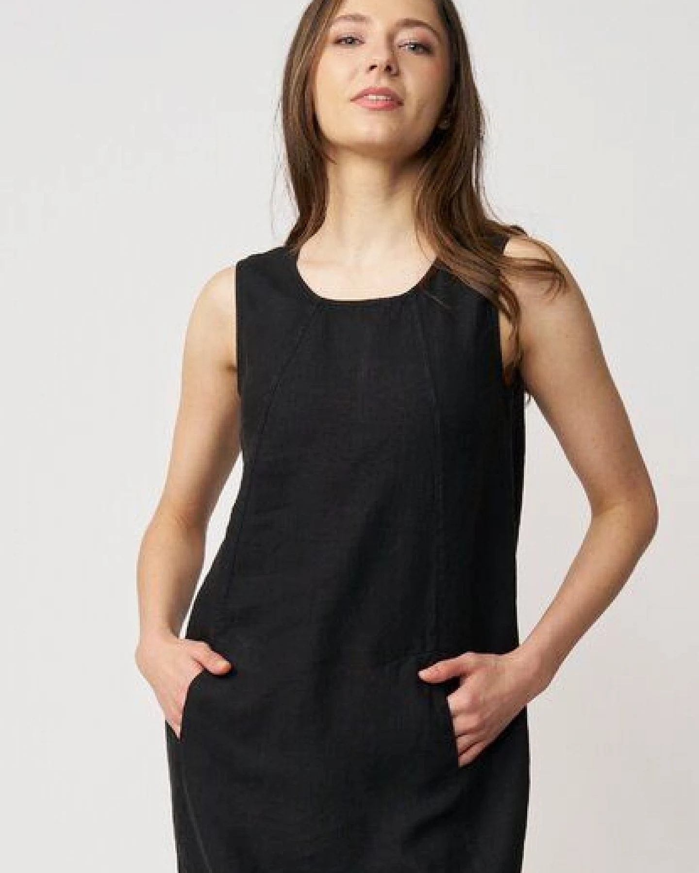LANA Organic Leinenkleid für Damen, Modell Carena – Ansicht 2