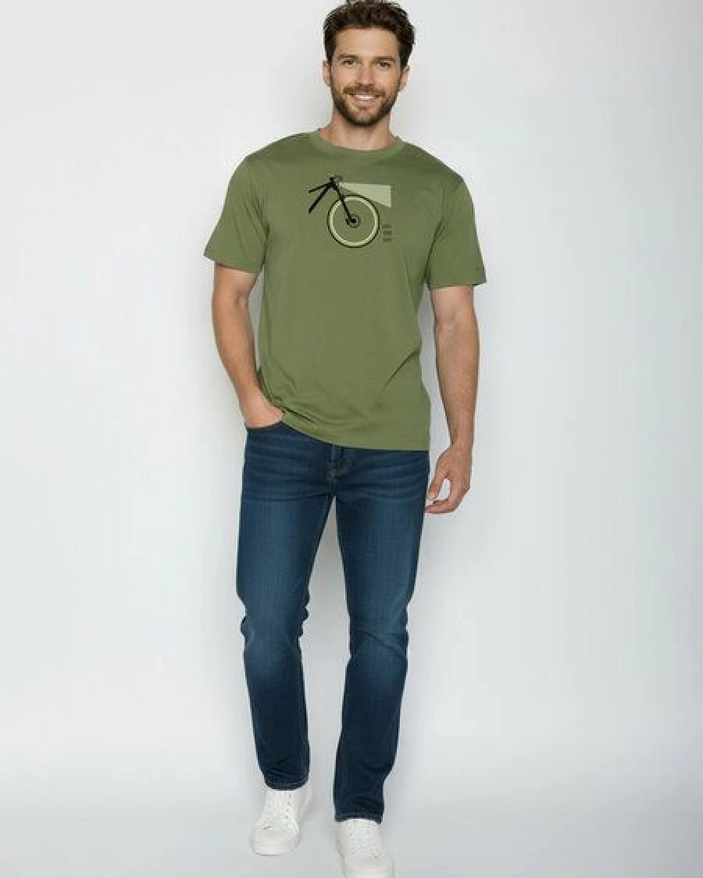 GREENBOMB Bike Light Fusion - Lässiges Oversize-T-Shirt aus Bio-Baumwolle / hochwertiger Print / GOTS / Fair & Vegan – Ansicht 3
