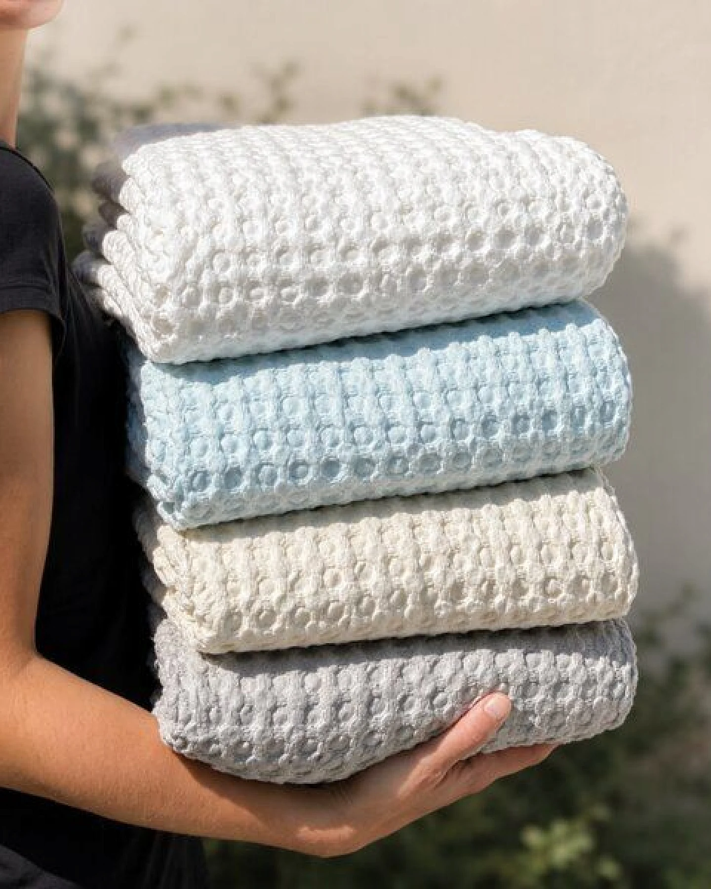 Mary Rose® Tagesdecke mit Waffelstruktur aus Bio-Baumwolle – Ansicht 2