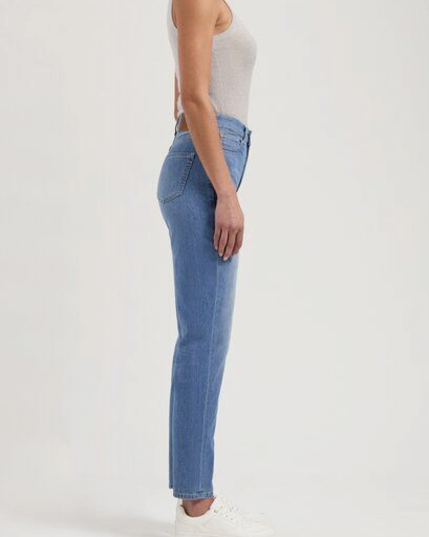 MUD Jeans Damen Jeans Tapered "Mams - Old Stone" – Ansicht 3