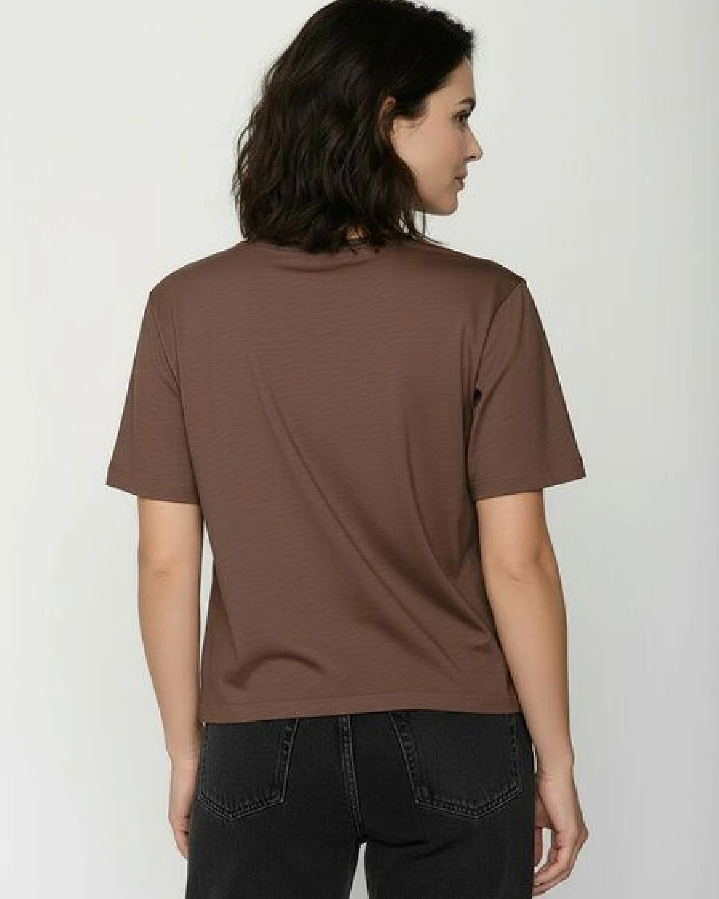 GREENBOMB Les Fleurs Nova - Kastiges T-Shirt aus Bio-Baumwolle / hochwertiger Print / GOTS / Fair & Vegan – Ansicht 4