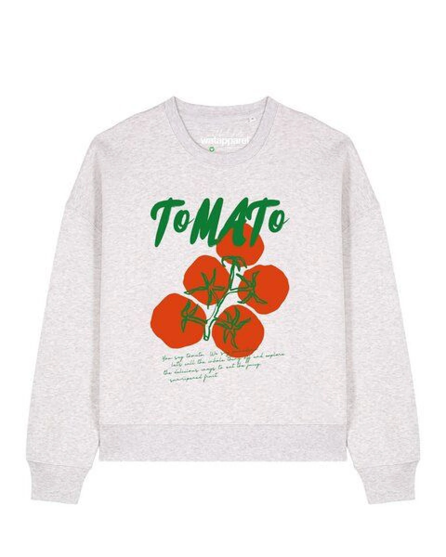 watapparel Sweatshirt Frauen Tomato – Ansicht 2