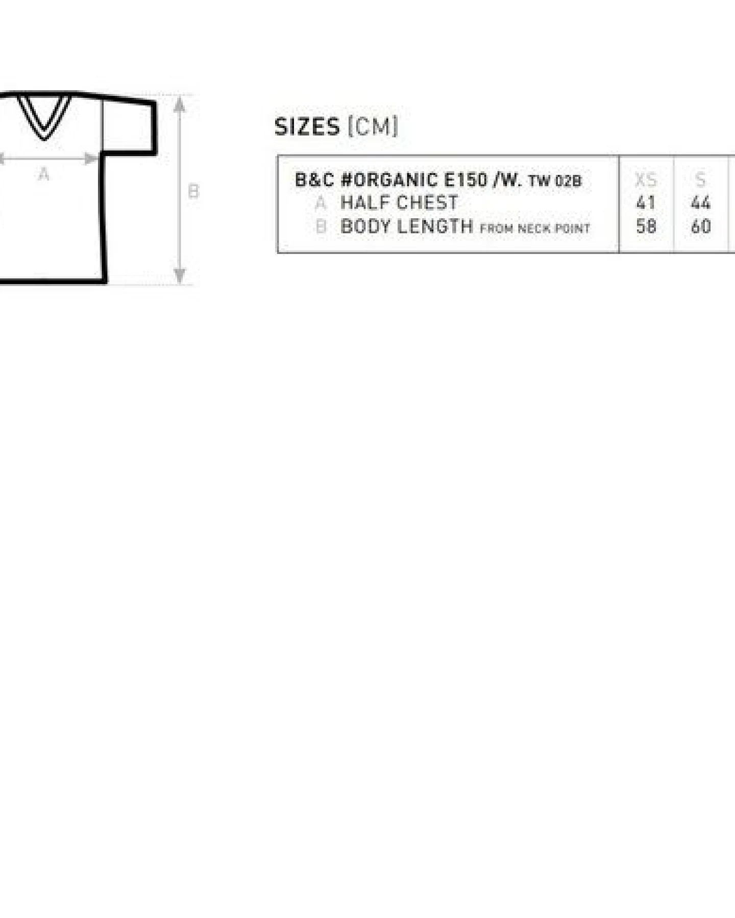 B&C Collection Inspire T-Shirt Rundhals Organic E150 145 gr /m² bis Größe 3XL – Ansicht 3