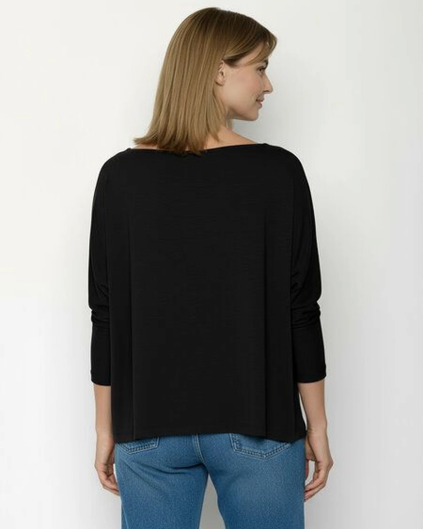 GREENBOMB Leafline Simper - Gemütliches Longsleeve aus Viskose (LENZING ECOVERO) Mix / hochwertiger Print / Fair & Vegan – Ansicht 4