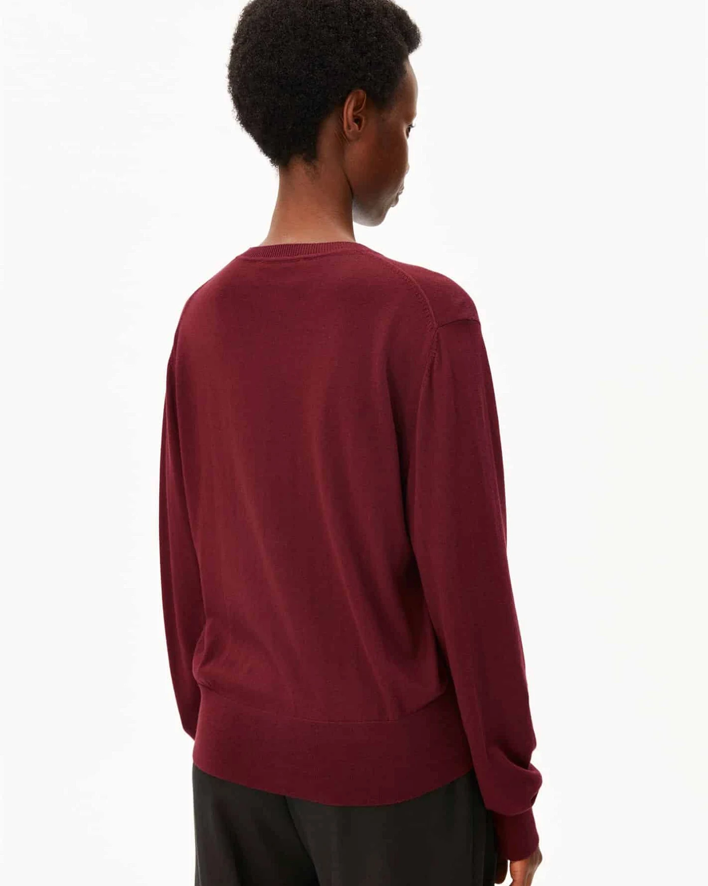 ARMEDANGELS Damen vegan Cardigan Fine Knit Rot – Ansicht 2