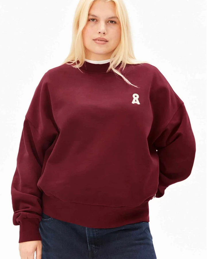 ARMEDANGELS Damen vegan Kultiger Pullover Von Alizaa In Rot