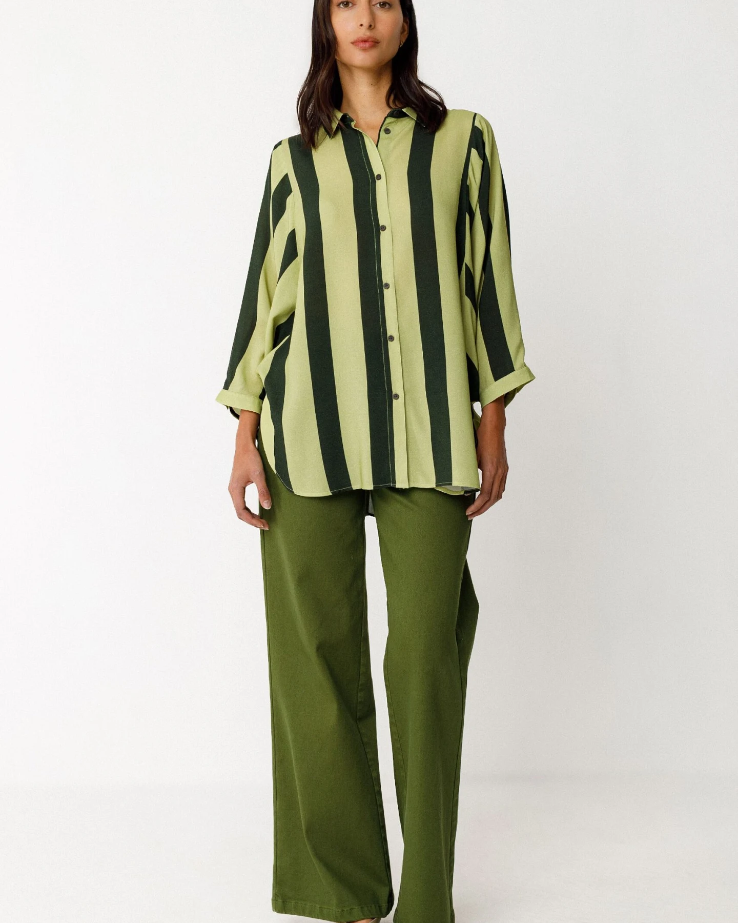SKFK Damen vegan Shirt Katrin Grün – Ansicht 2