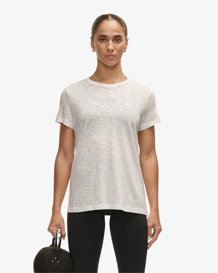 Casall Soft Texture Tee - White XL