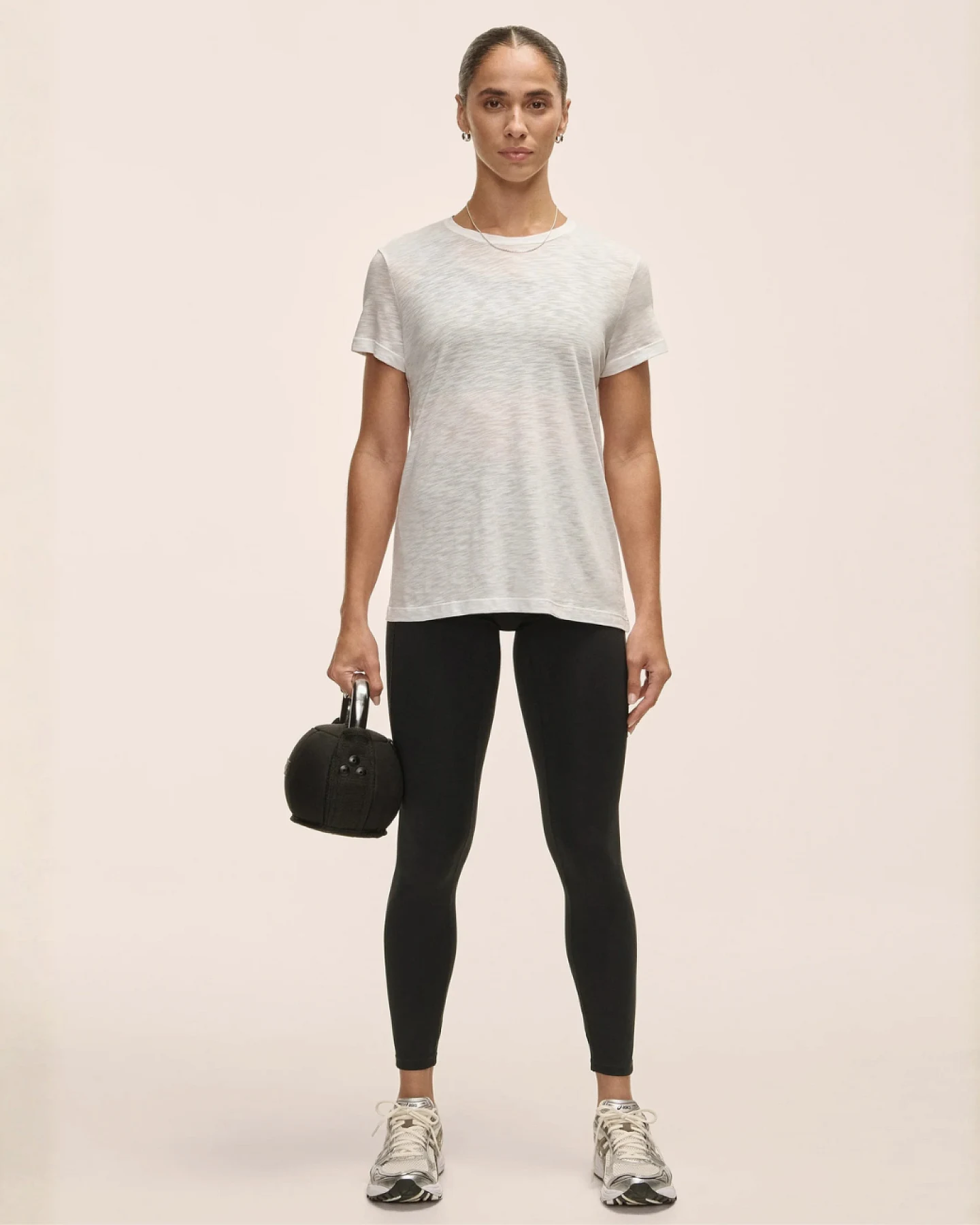 Casall Soft Texture Tee - White XL – Ansicht 4