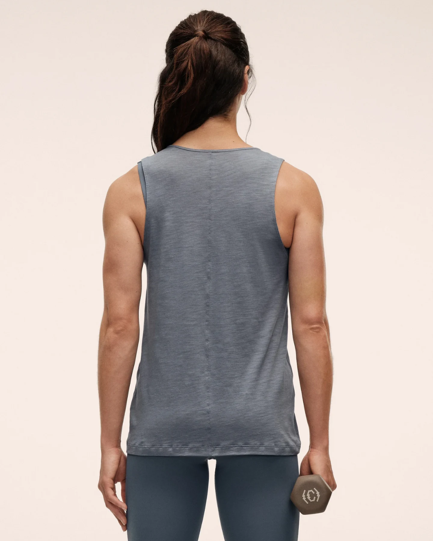 Casall Soft Texture Tank - Mirage Blue L – Ansicht 2