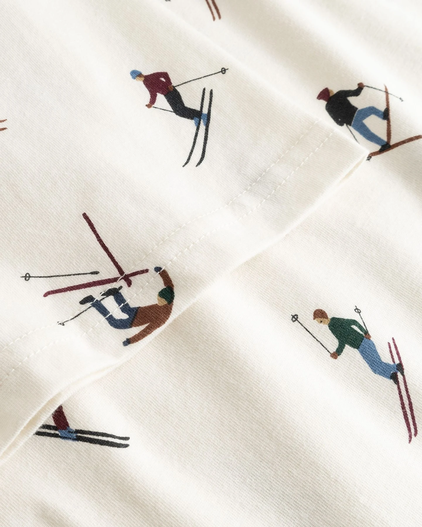 T-Shirt Stockholm Ski Team Off White – Ansicht 2