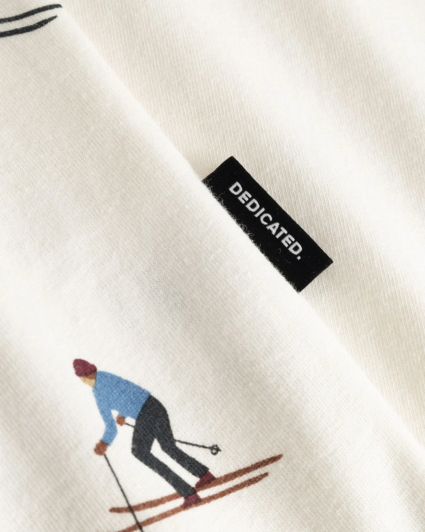 T-Shirt Stockholm Ski Team Off White – Ansicht 3