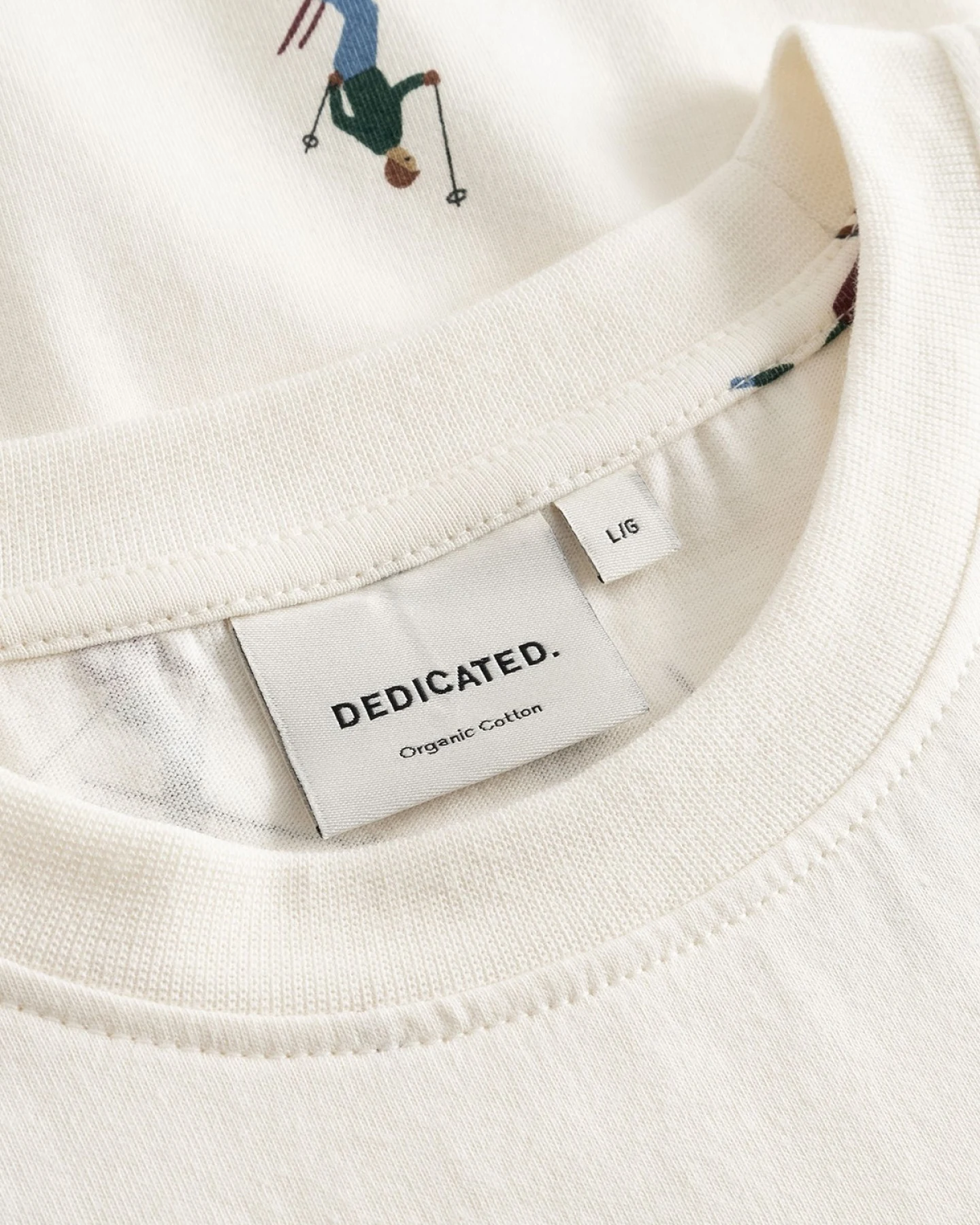 T-Shirt Stockholm Ski Team Off White – Ansicht 4