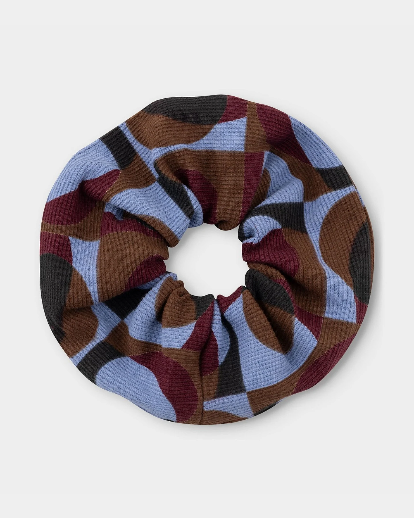 Scrunchie Rib Retro Geo Braun – Ansicht 2