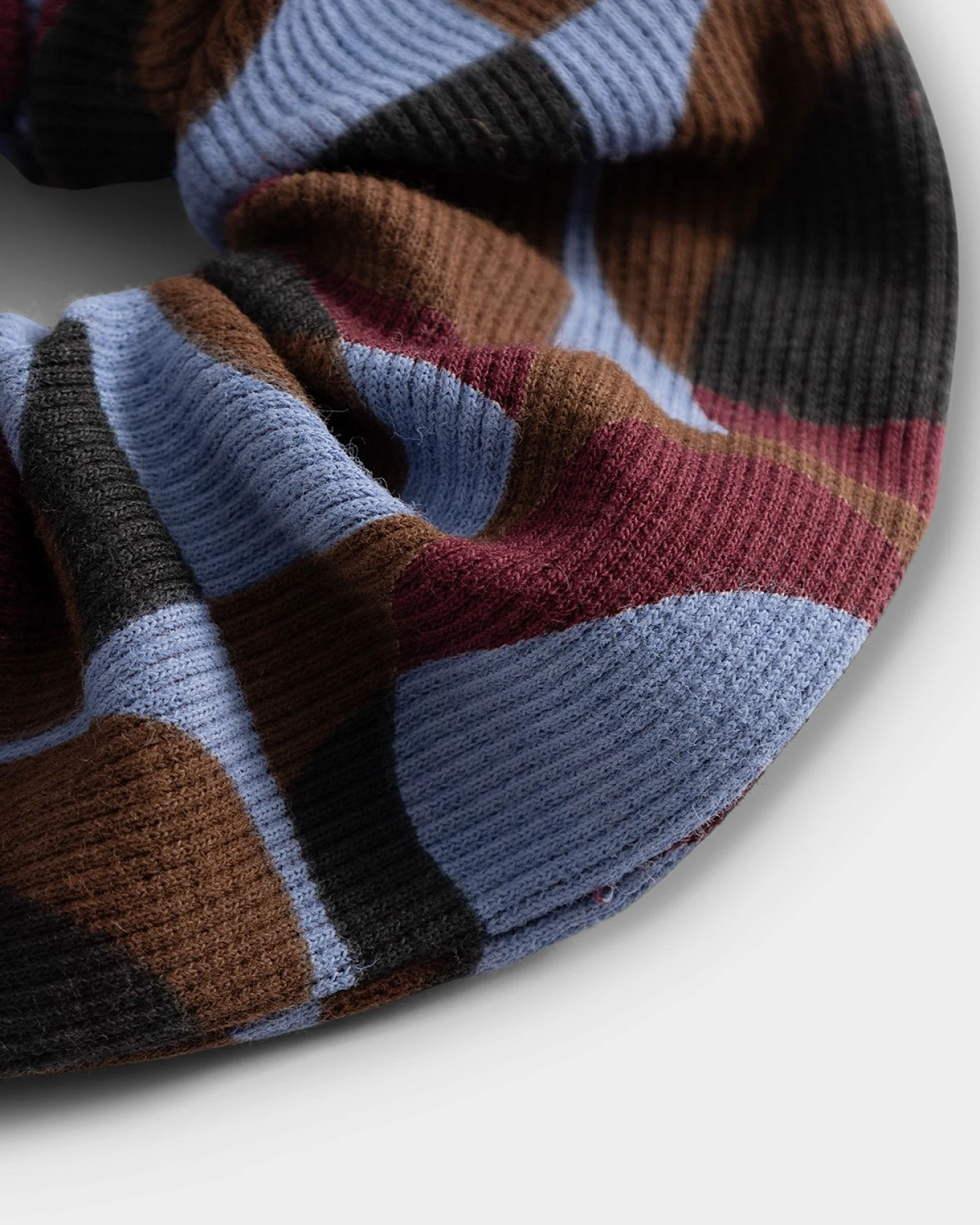 Scrunchie Rib Retro Geo Braun – Ansicht 3