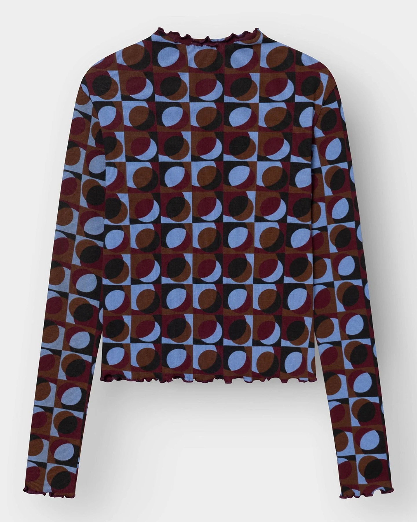 Longsleeve Ryd Retro Geo Braun – Ansicht 4