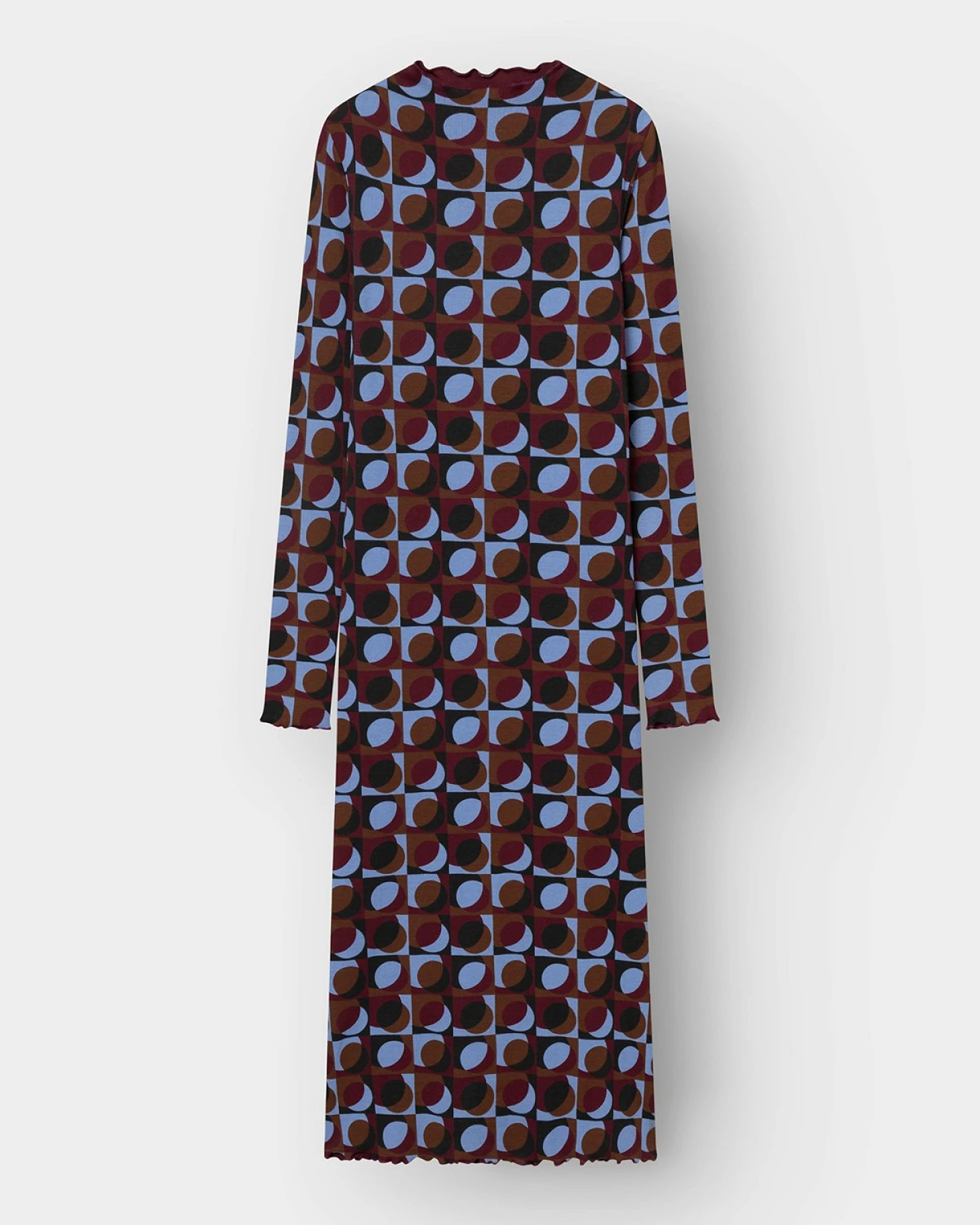 Kleid Lofta Retro Geo Braun – Ansicht 4