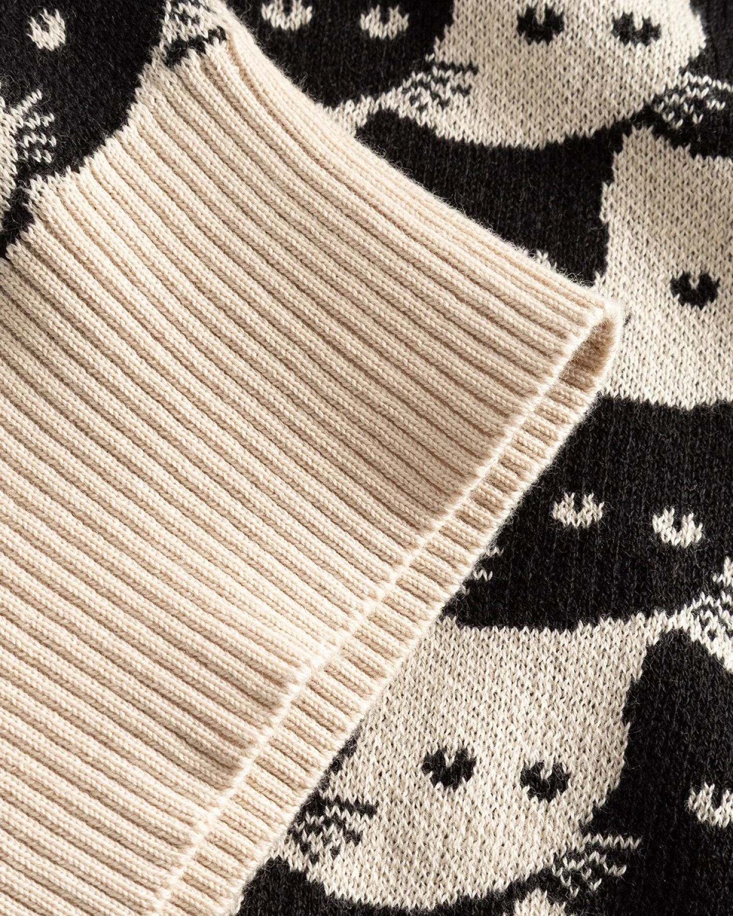 Cardigan Kanan Pepita Cats Oat White Off White – Ansicht 4