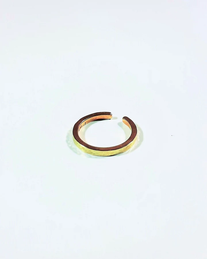 Ring Hammered Messing