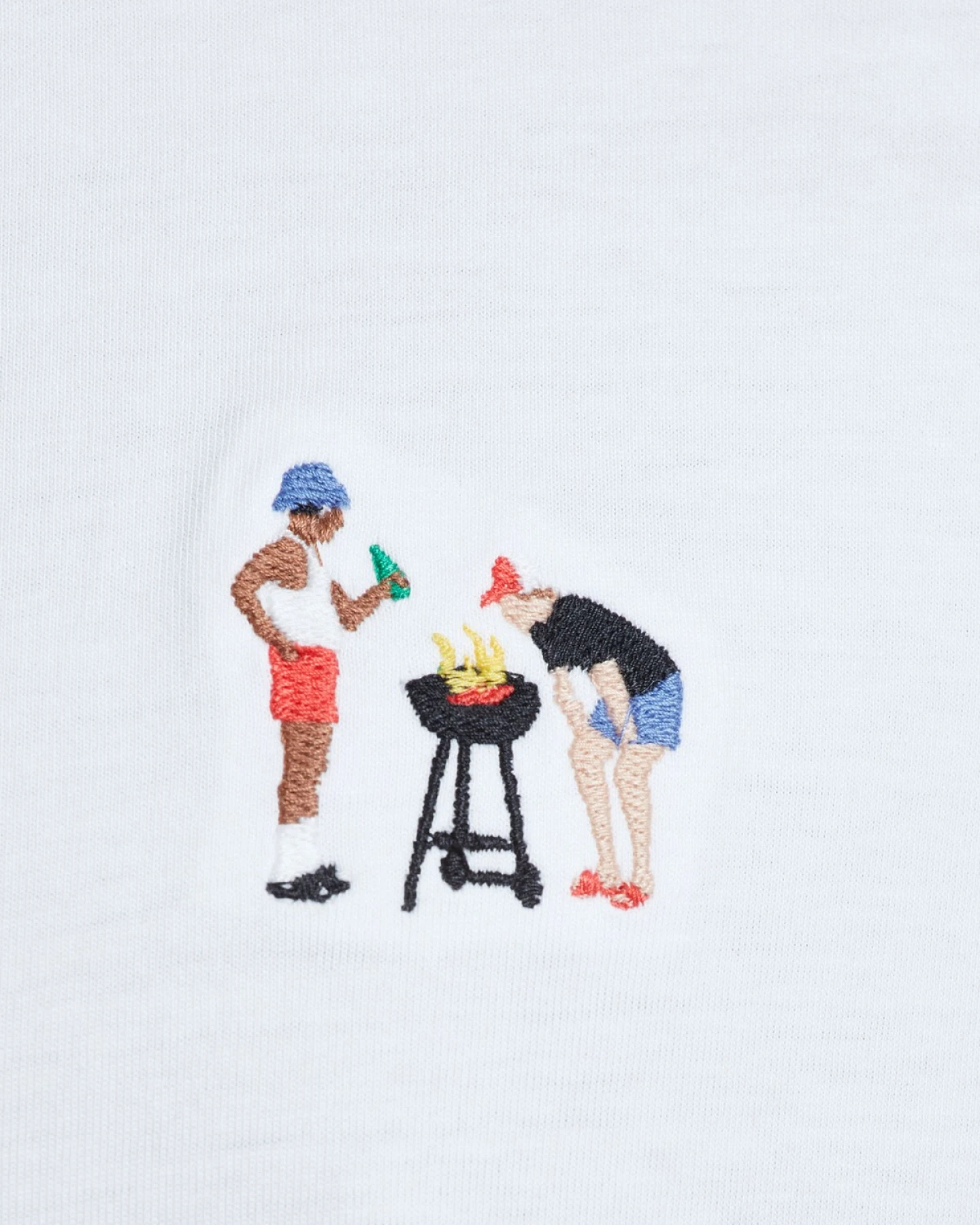T-Shirt Stockholm BBQ Weiß – Ansicht 3