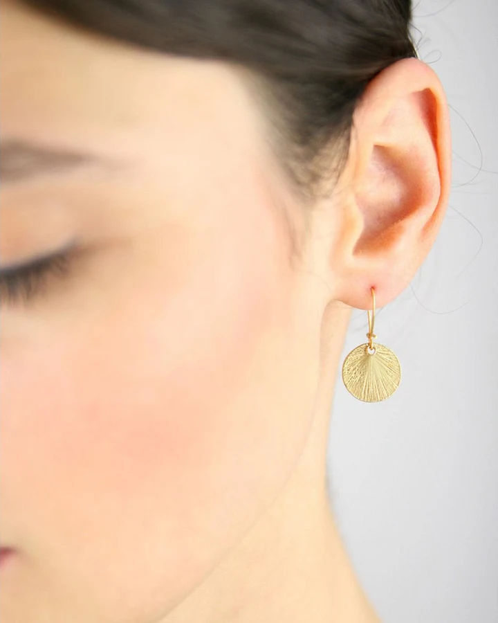 Ohrringe Medium Shell Gold