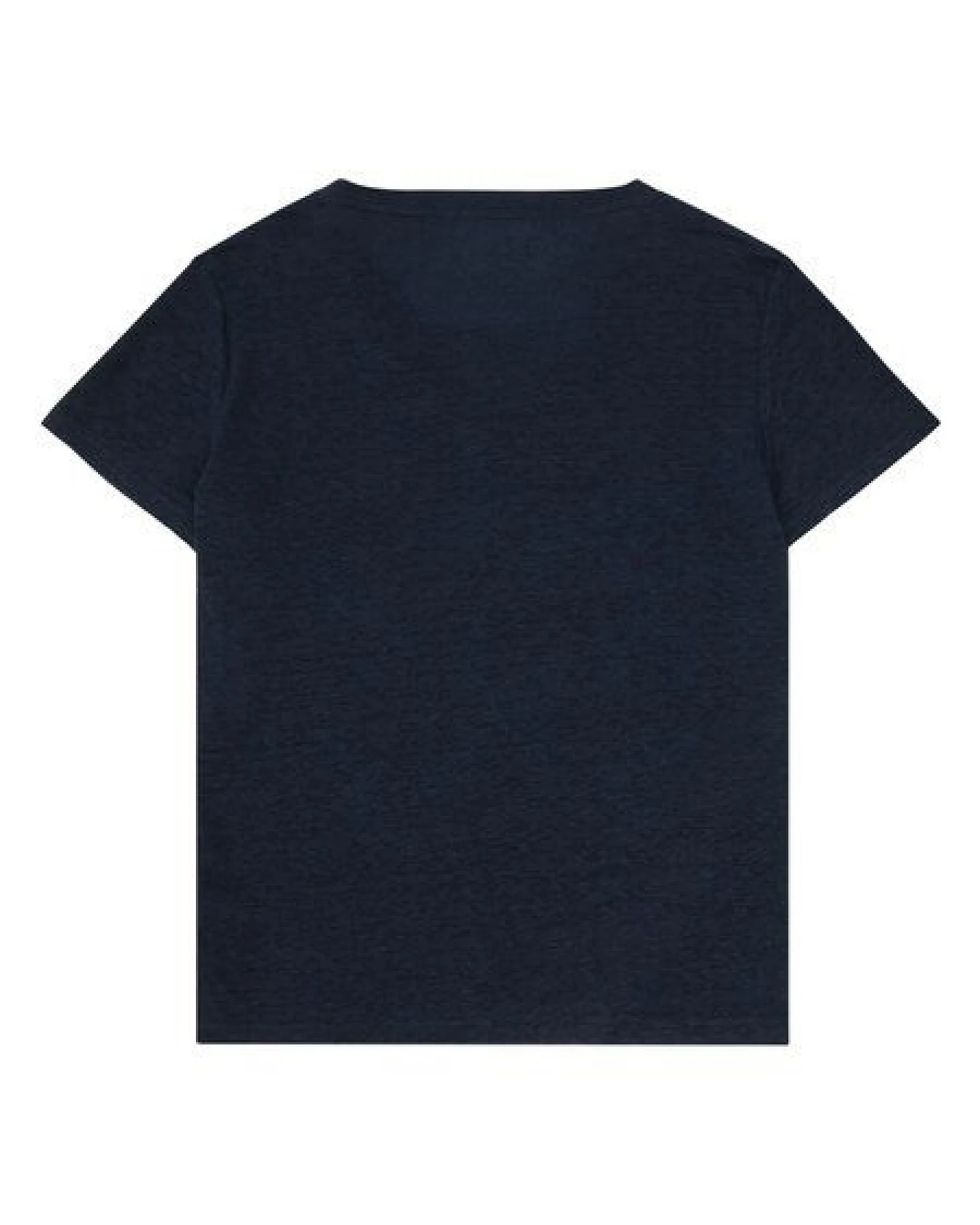 KnowledgeCotton Apparel T-Shirt mit V-Ausschnitt aus Bio-Leinen – Ansicht 3