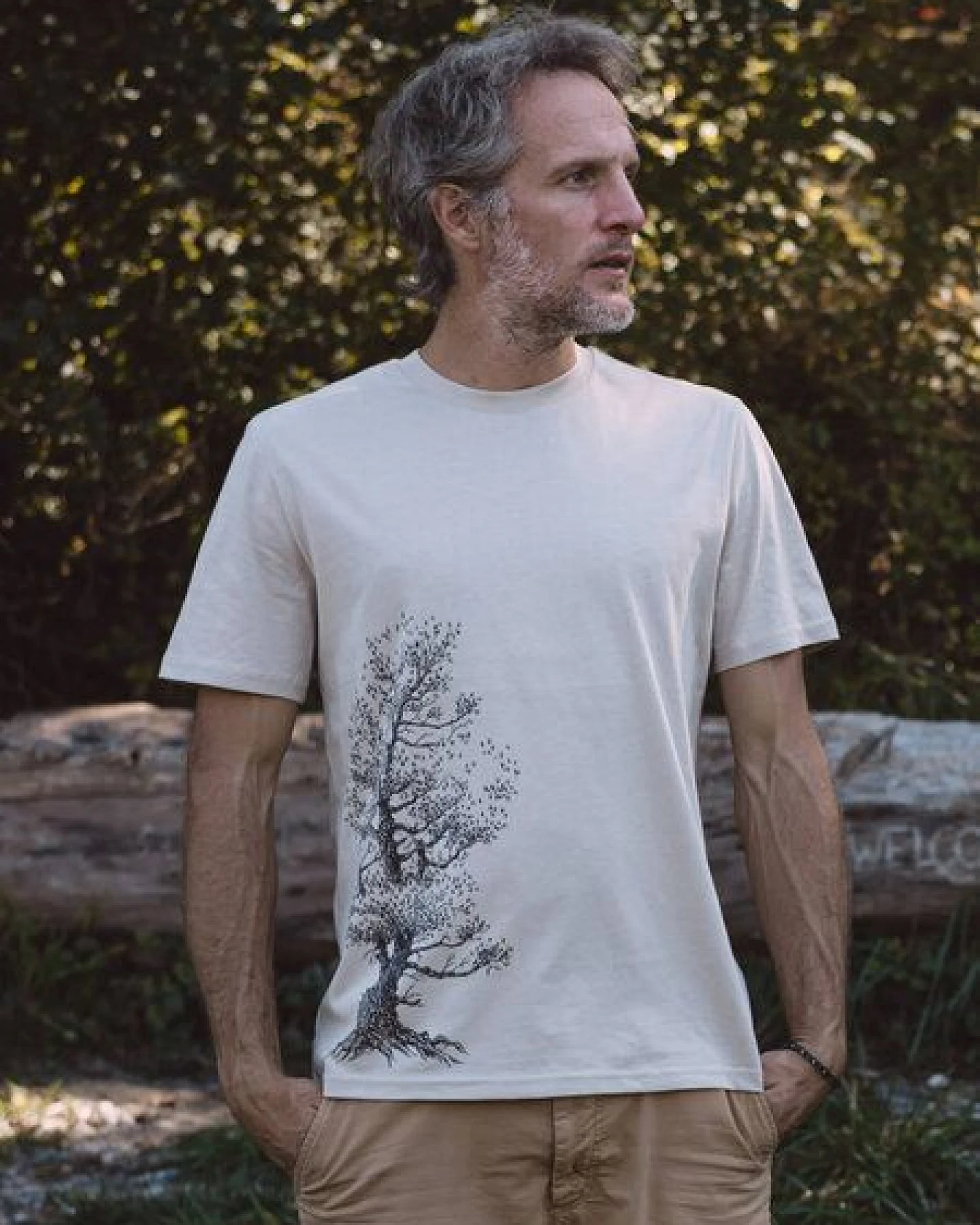 Life-Tree Organic Fairwear Shirt Men Fairwear Organic Desert Dust Pine Tree – Ansicht 3