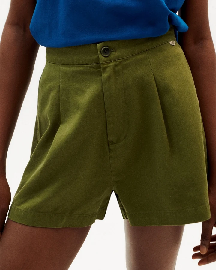 Thinking MU Damen vegan Shorts Narciso Grün